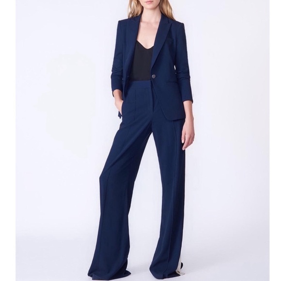VERONICA BEARD Simone Dickey Jacket Navy Blue